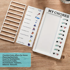 Daily Chore Schedule Memo Checklist Plan Board - 2 Pieces