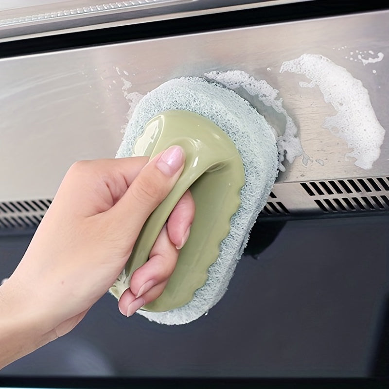 Easy to Use Cleaning Sponge With Handle for Kitchen and Bathroom Cleaning