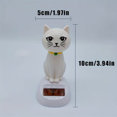 Car Decoration Solar Shaking Head Doll Cat Shape Gift Interior Accessories
