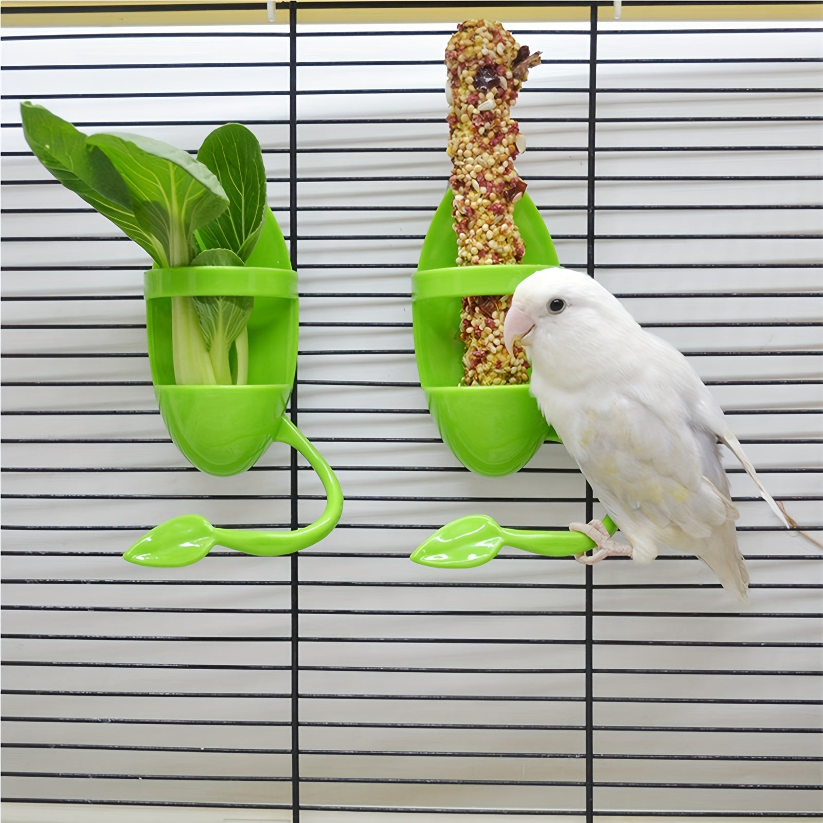 Bird Feeder with Fruit and Vegetable Container Stand