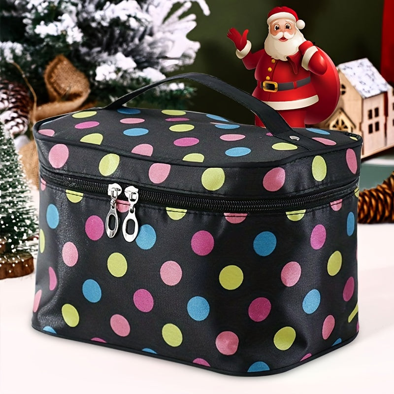 Cosmetic Handbag Lightweight Water Resistant Polyester Lining Zipper Closure