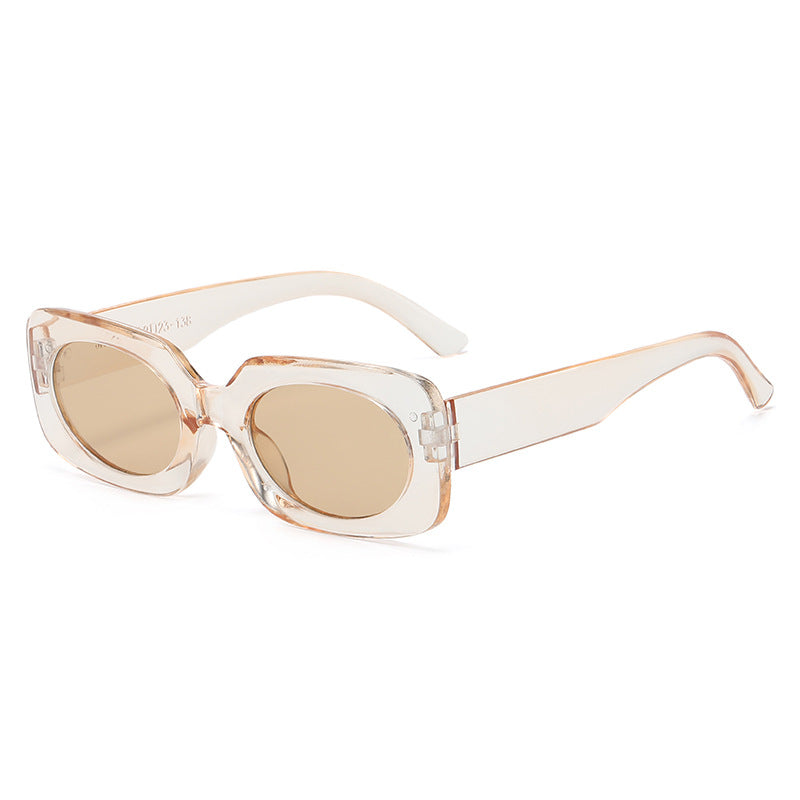 Colorful Frame Rectangle Sunglasses UV400 Protection