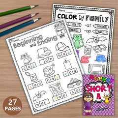 Interactive Phonics Workbook for Kids - Reading & Spelling Skills Development