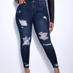  Ripped High Rise Skinny Jeans