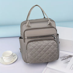 Quilted Tote Backpack for Women