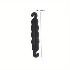 4pcs Solid Hair Bun Maker Sponge Hair Braiding Tool Vintage Magic Hair Styling
