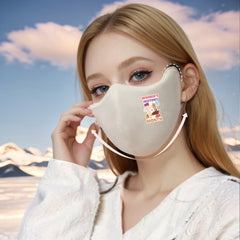 Women's History Month 3D Face Mask Plush Warm Windproof Eye Protection