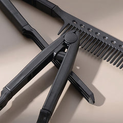 V Shaped Hair Straightening Comb DIY Hairdressing Beauty Tools