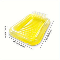 Square Swimming Pool Float Water Lounger PVC Inflatable Raft