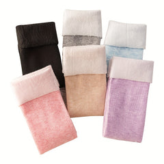 6 Pairs Plush Lined Socks for Women