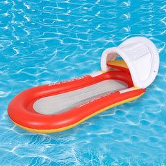 Inflatable Deck Chair Water Toy with Canopy