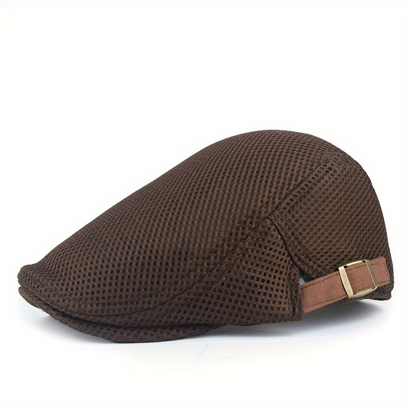 Beret Men's Summer Thin Mesh Breathable Sun Protection Hat