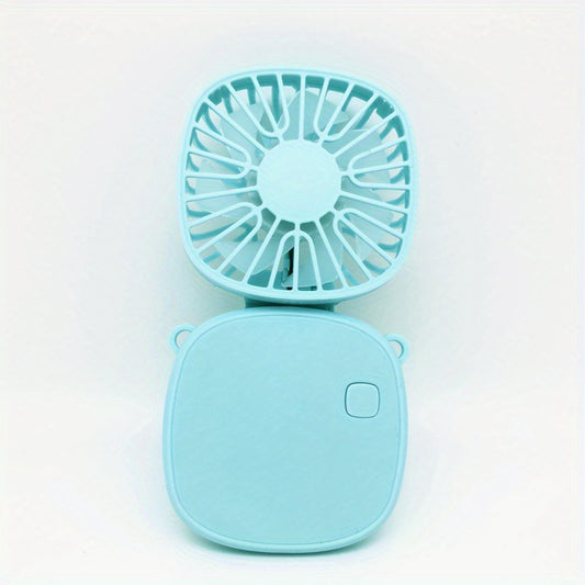 Square Folding Fan Portable Fan Handheld USB Rechargeable Fan