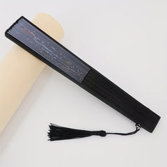 Chinese Style Crane Print Folding Fan Dance Props Women