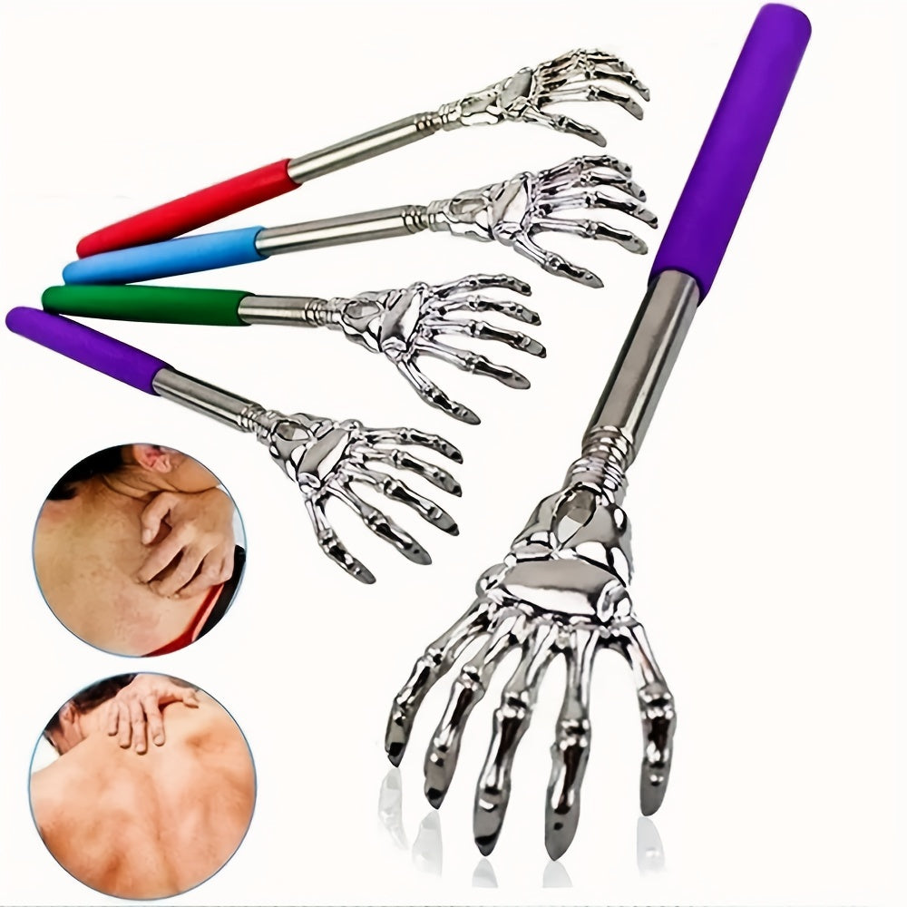 Adjustable Stainless Steel Back Scratcher with Retractable Claw