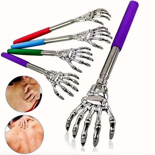 Adjustable Stainless Steel Back Scratcher with Retractable Claw