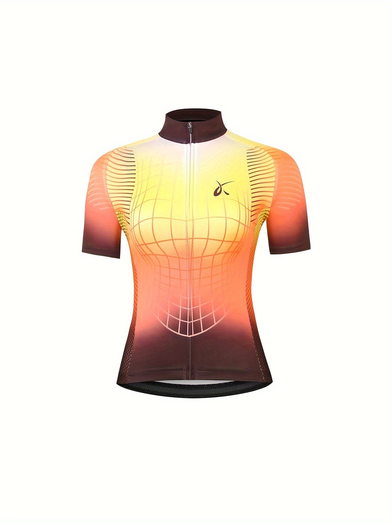 Women's Cycling Jersey Short Sleeve Sports Top Zip Moisture Wicking