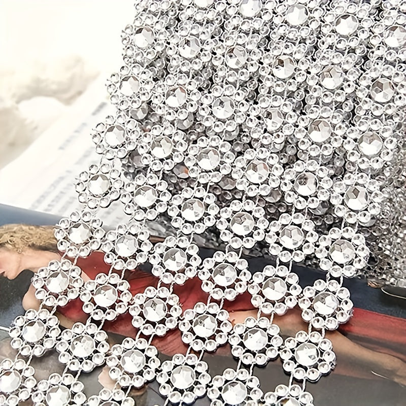Sunflower Crystal Rhinestone Sparkle Ribbon Wrap