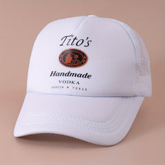 Vintage Printed Mesh Trucker Cap Lightweight Adjustable Dad Hat