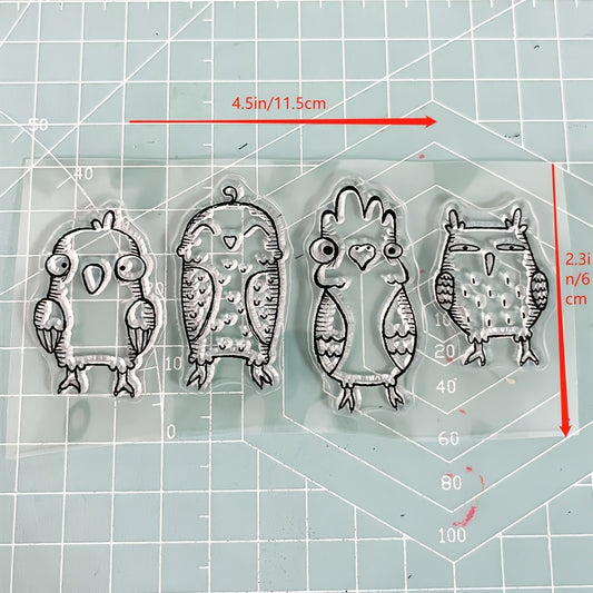 Transparent Silicone Stamp Bird Figure Stamp