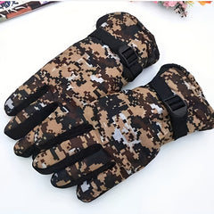 Winter Camouflage Windproof Gloves for Skiing Cycling