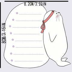 30-Pack Cartoon Seal Sticky Notes for Office and Students