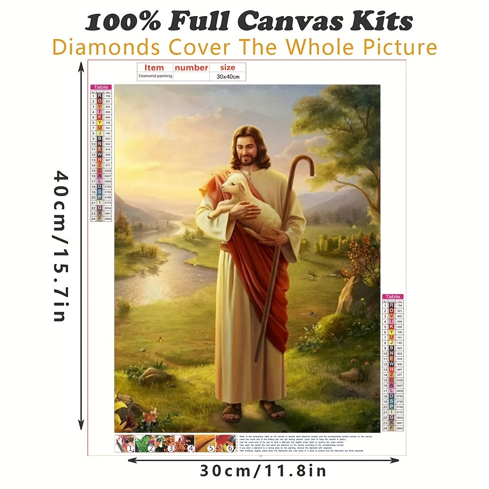 5D Round Diamond Painting Kit for Adults Cartoon Art 30x40cm