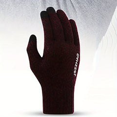 Fleece Touch Screen Running Gloves Windproof Cycling Gloves