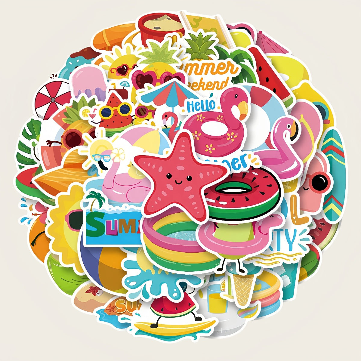 48pcs Graffiti Stickers for DIY Projects, Water Cups, Mobile Phones