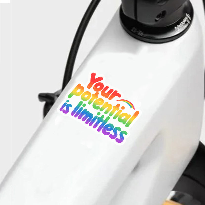 Limitless Vibrant Purpose Vinyl Stickers for Computers Laptops Water Bottles