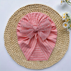 Soft Elastic Stripe Mesh Baby Hat