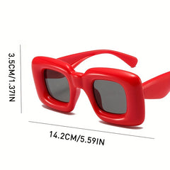 Square Inflated Sunglasses For Women Men Y2K Funny Candy Glasses