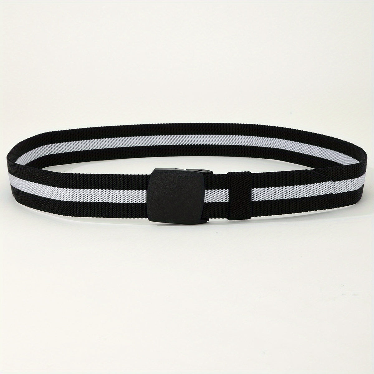 Men's Casual Nylon Leather Belt with Automatic Buckle