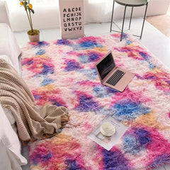 Ultra Soft Fluffy Area Rug Tie Dyed Floor Carpet