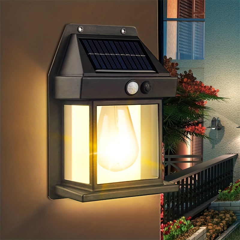 LED Solar Wall Light Outdoor Motion Sensor Waterproof Solar Garden Light