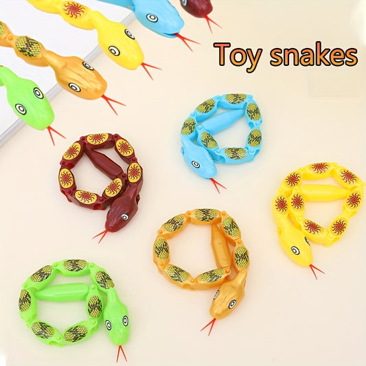 10pcs Colorful Toy Snakes Prank Decoration Party Favors Gift Bag Fillers