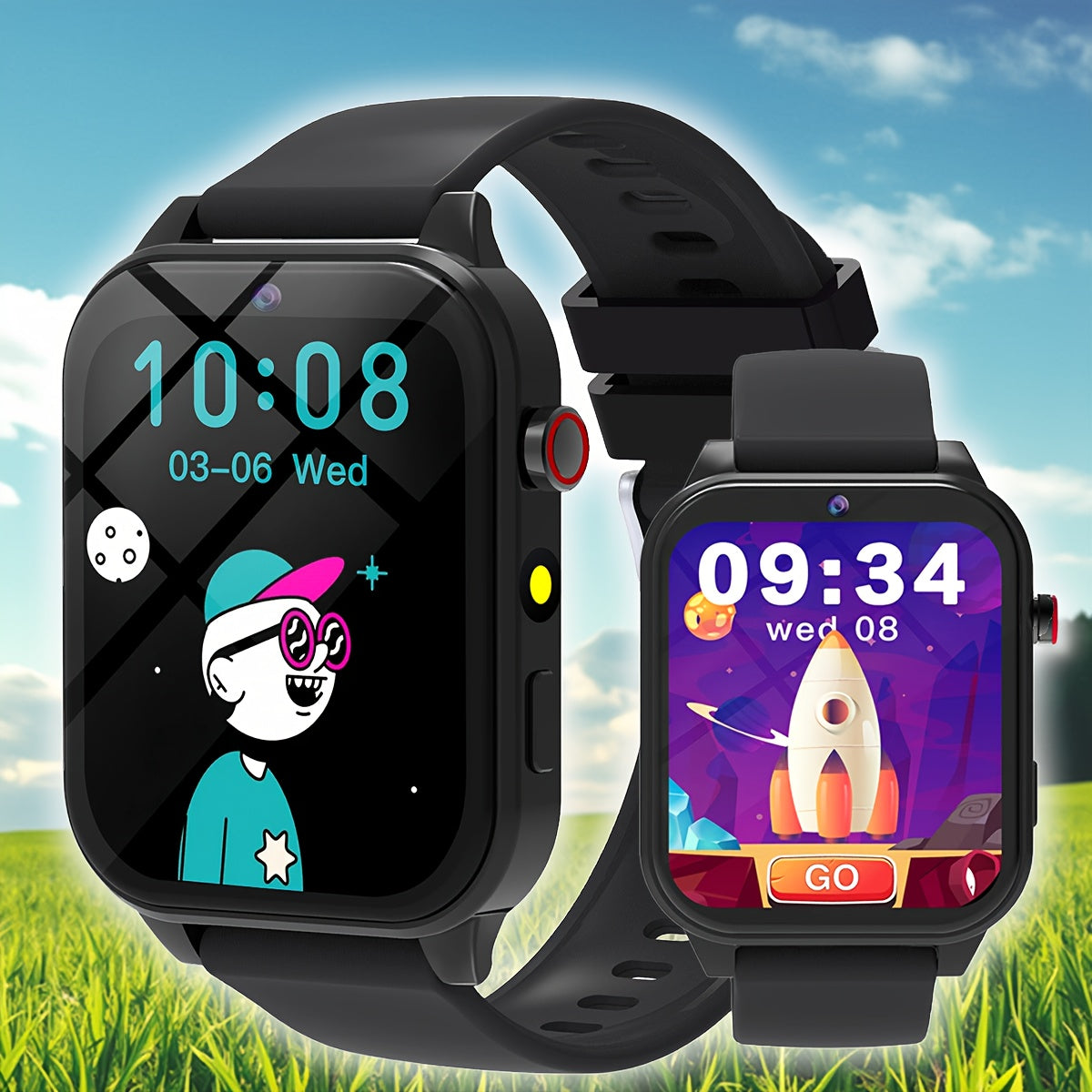 Kids Smartwatch Educational Games Touch Screen Camera Music Player Alarm Clock