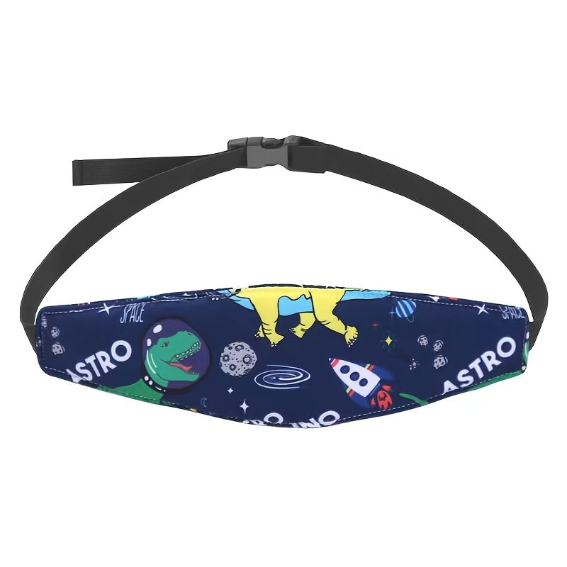 3pcs Infant Car Seat Head Support Cartoon Animal Pattern Headband
