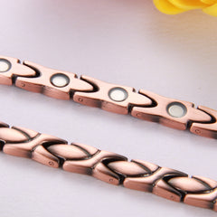 Copper Bracelet For Women Magnetic Links Men Birthday Christmas Gift