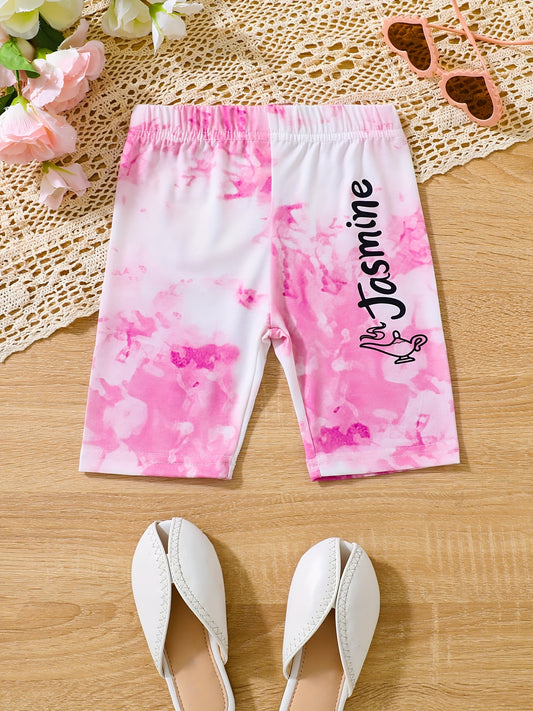 Kid Girl's Bow Graphic Cropped Leggings
