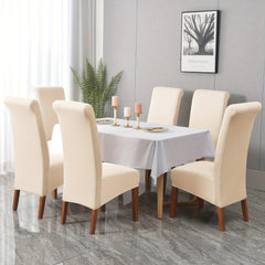 Waterproof Milk Fiber Fabric Dining Chair Cover - Protect Your Furniture