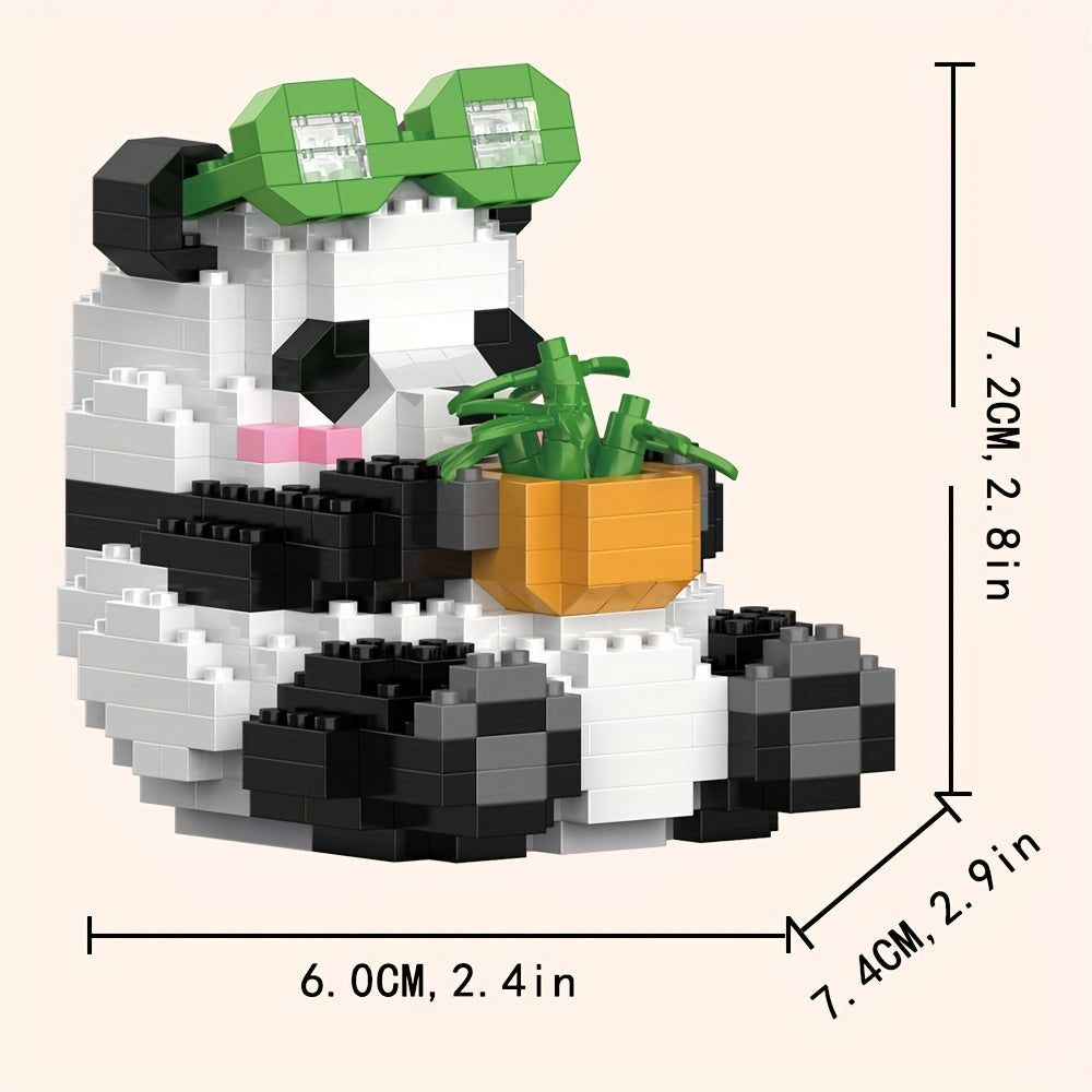 Animal Building Blocks Panda Model Assembled Building Block Toys