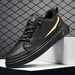 Men's Warm Fleece Skate Shoes Plush Winter Sneakers