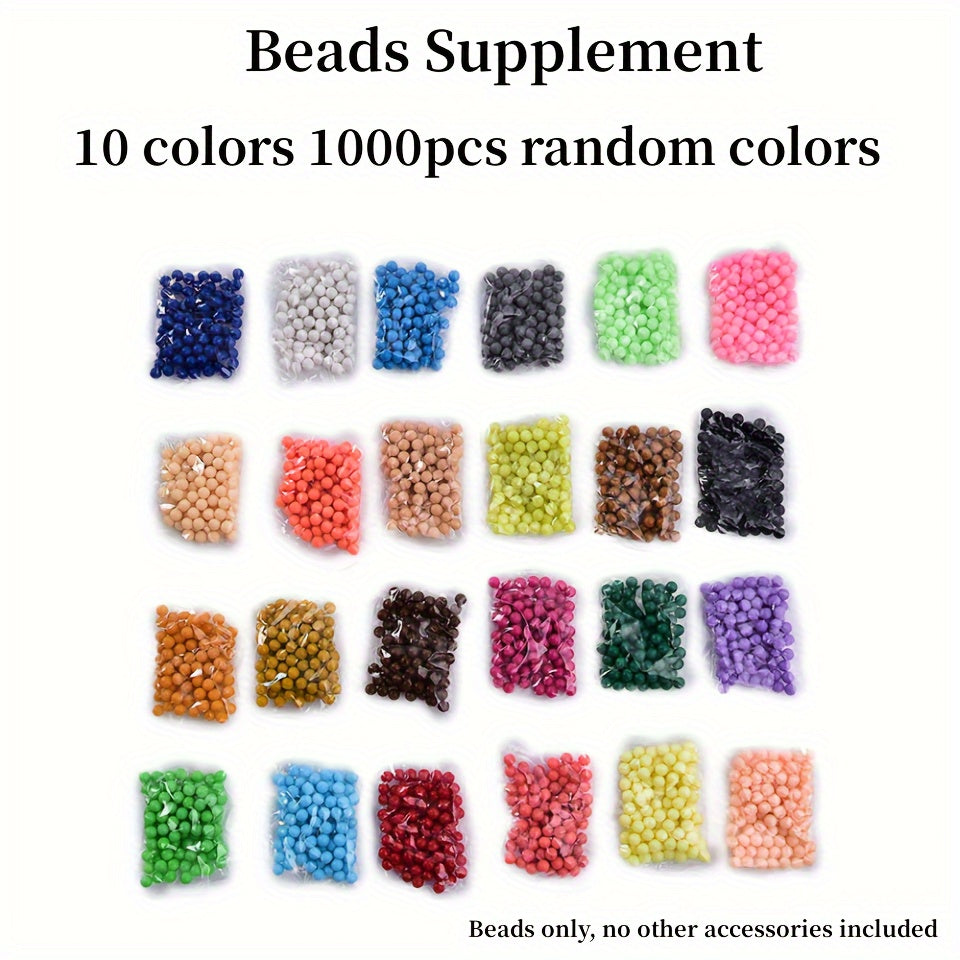 Water Mist Magic Beads 1000pcs Puzzle Toy Set