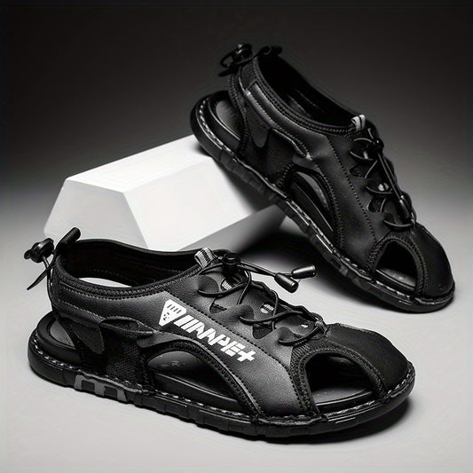 Men's Closed Toe Anti Collision Sandals Breathable Non Slip Beach Shoes Summer