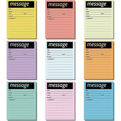 Sticky Note Phone Message Pad Colored Fluorescent Notebook