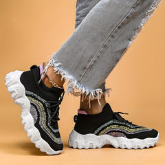 Breathable Shockproof Sports Shoes Lightweight Non-slip Travel Shoes Women's