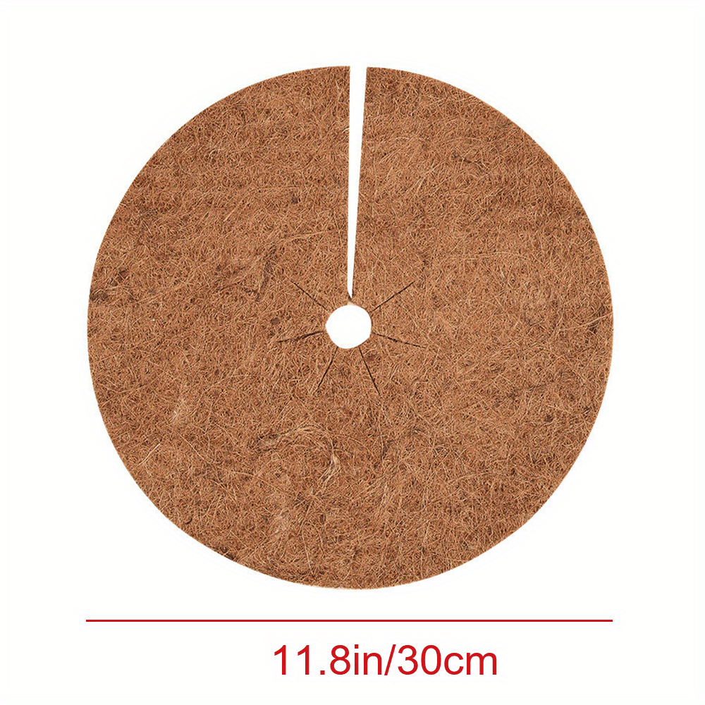 5pcs Coconut Shell Fiber Mulch Mat Anti-grass Flowerpot Mat