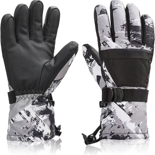 Men's Skiing Gloves Winter Outdoor Sports Gloves Windproof Touch Screen