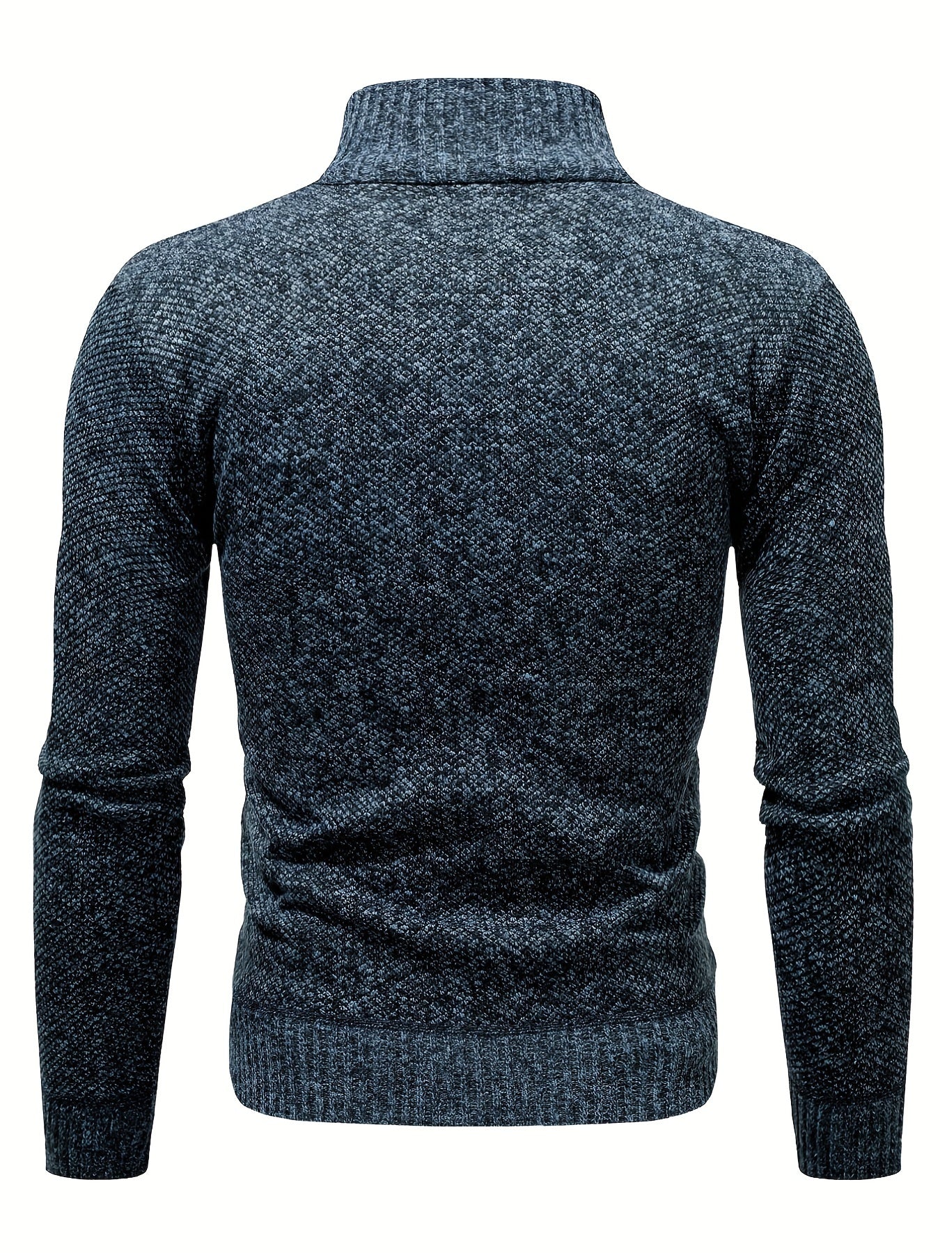 Argyle Texture Warm Plush Cardigan Zip Up Sweater